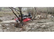 Gölet taştı, köyü sel bastı