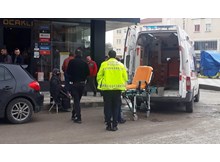 Motosikletin çarptığı kadın yaralandı