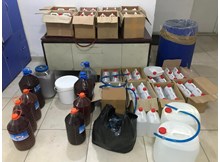 555 litre kaçak alkol ele geçirildi
