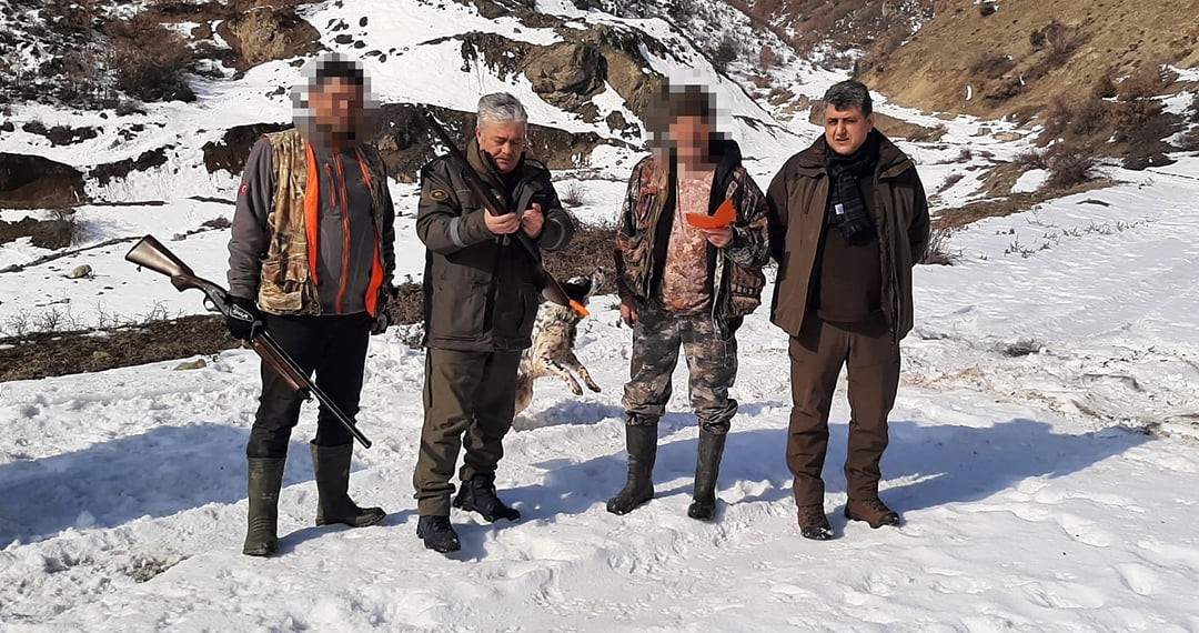 USULSÜZ AVLANAN 18 KİŞİYE CEZA 3 ADET EV TÜFEĞİNE EL KONULDU