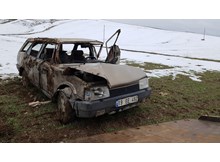 Kontrolden çıkan otomobil takla attı