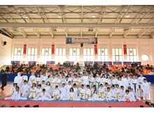 Karateciler, kuşak sınavında ter döktü