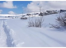 Mart ortasında 1 metrelik kar yağdı