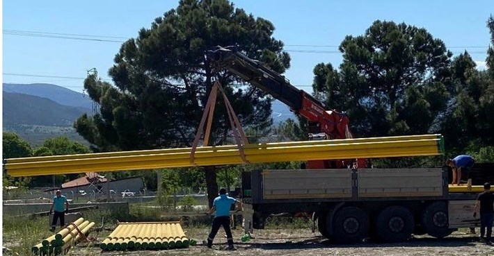 KARGI'DA DOĞALGAZ ÇALIŞMALARI BAŞLADI