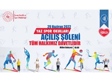 Yaz Spor Okulları açılış şöleni yapılacak