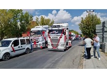 Düğün konvoyuna katılan tırlara ceza