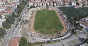 Dr. Turhan Kılıçcıoğlu Stadyumu yıkıldı