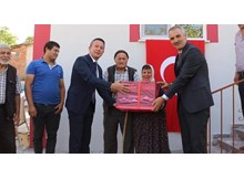 Şehit babasının evi yenilendi