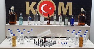 Polisten kaçak içki operasyonu