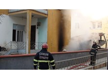 Metruk binada yangın