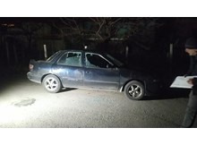 Park halindeki araç kurşunlandı