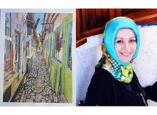 Ressam Şengül Otman, Dikiciler Arastasını resmetti