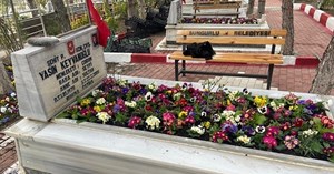 Sungurlu'da şehitlik çiçeklerle donatıldı