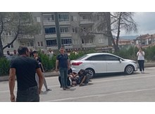 Otomobilin çarptığı vatandaş yaralandı